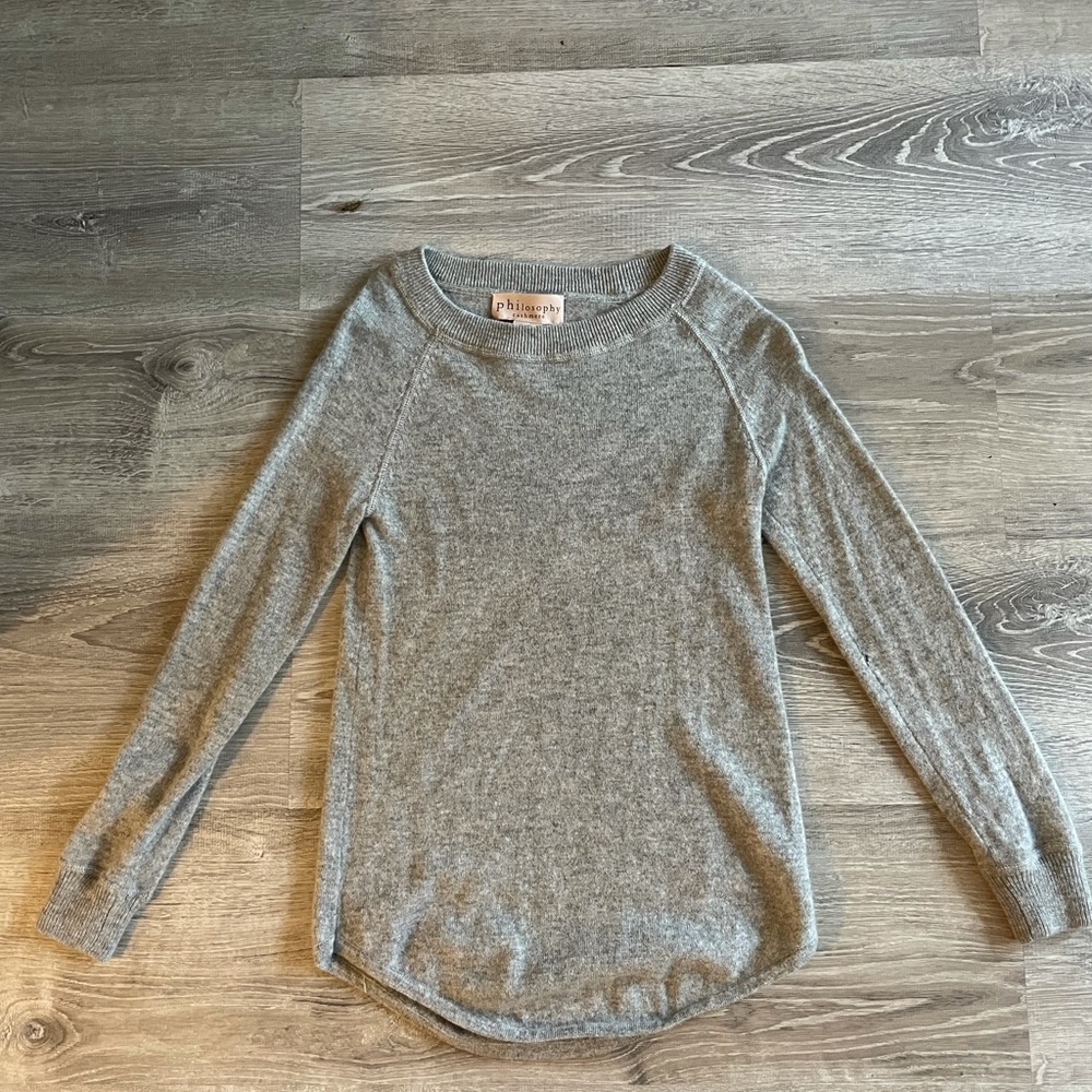 Grey cashmere sweater